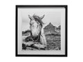 Ireland Black and White Framed Photo Print Matted Under Glass in Calgary in a white background
