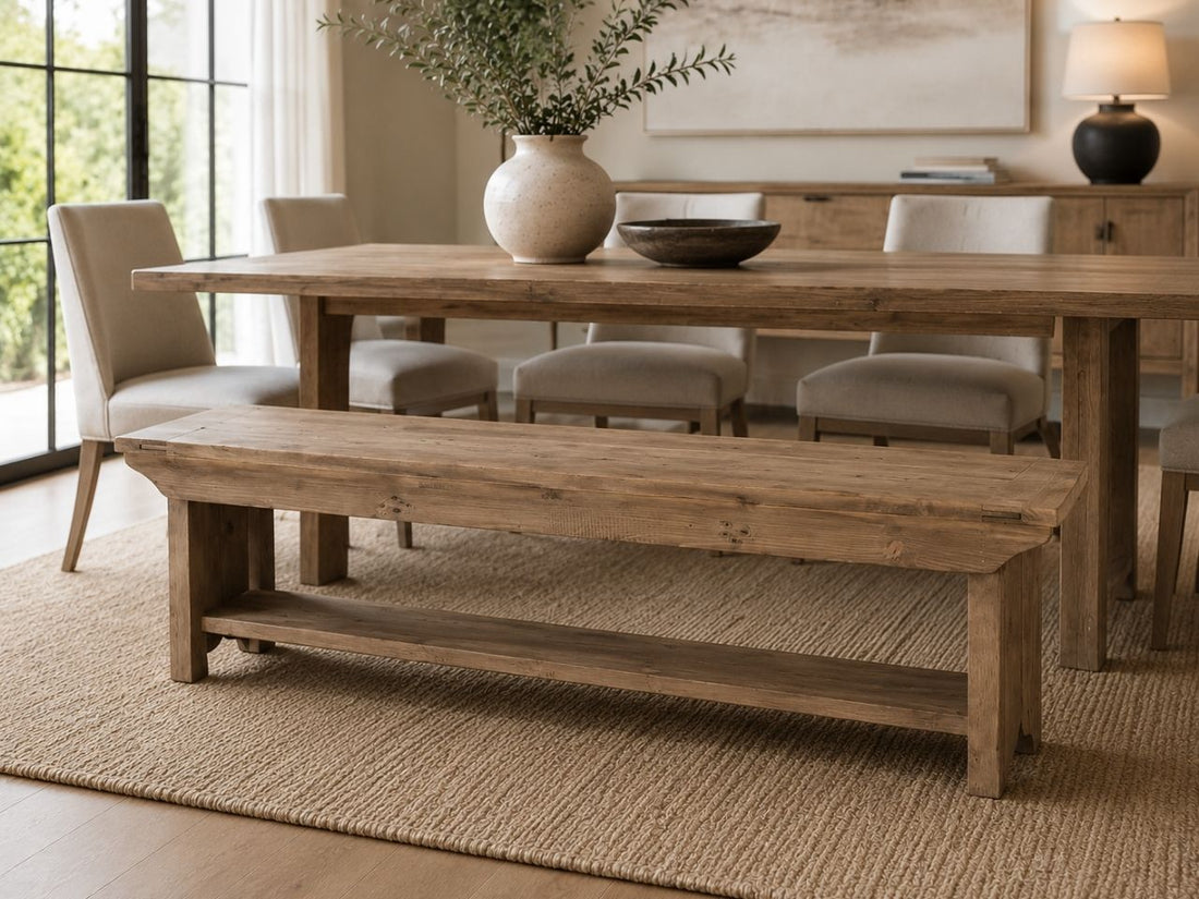 Irish Bench in Calgary in a dining room setting. 