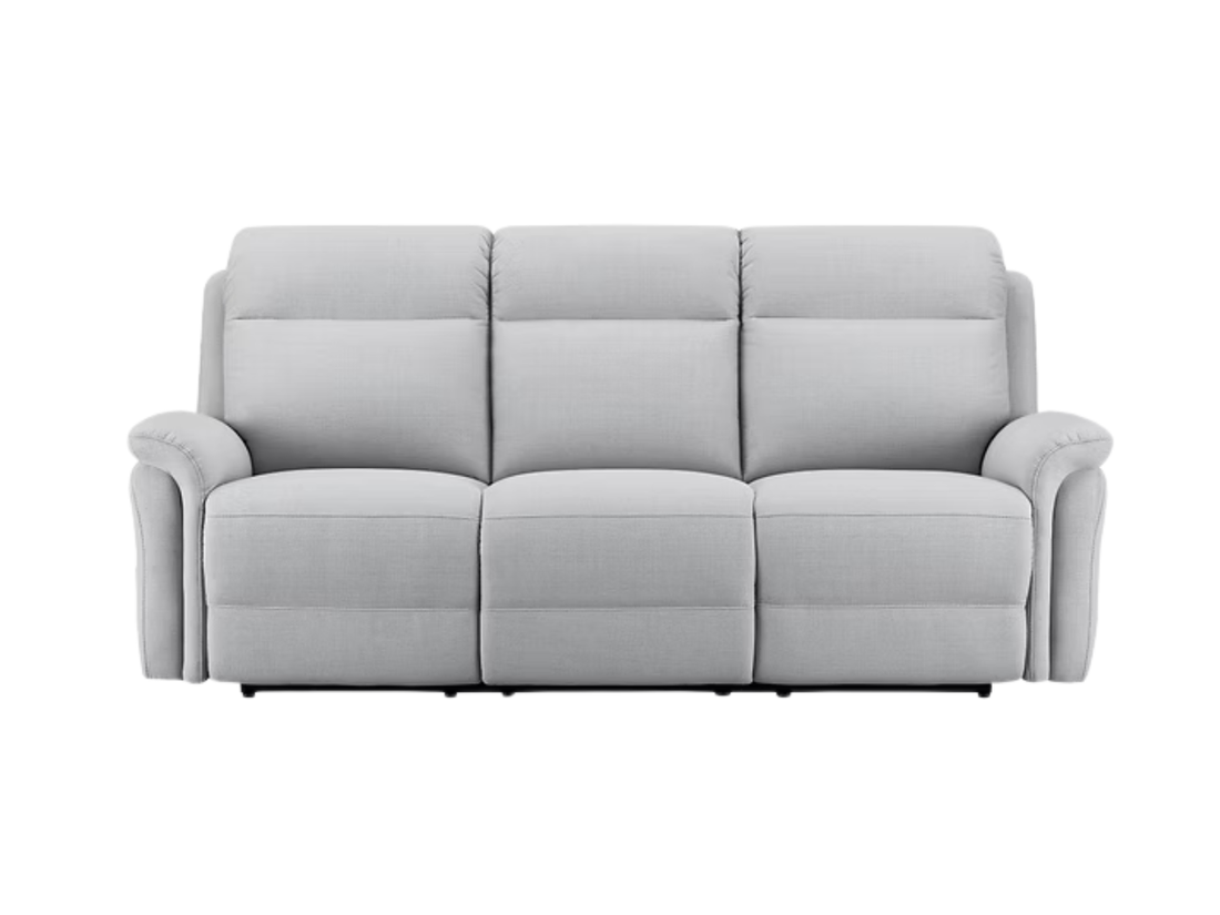 Cascade Reclining Sofa in Vanilla Genuine Leather