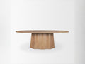 Jovani Solid Mango Wood Oval Dining Table Seats Eight in Calgary in a white background