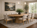 Jovani Solid Mango Wood Oval Dining Table Seats Eight in Calgary
