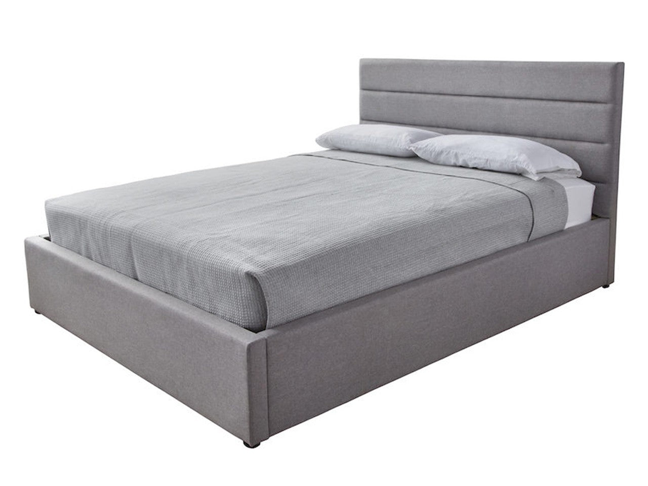 Justin King Storage Bed Griege - Calgary Furniture Store