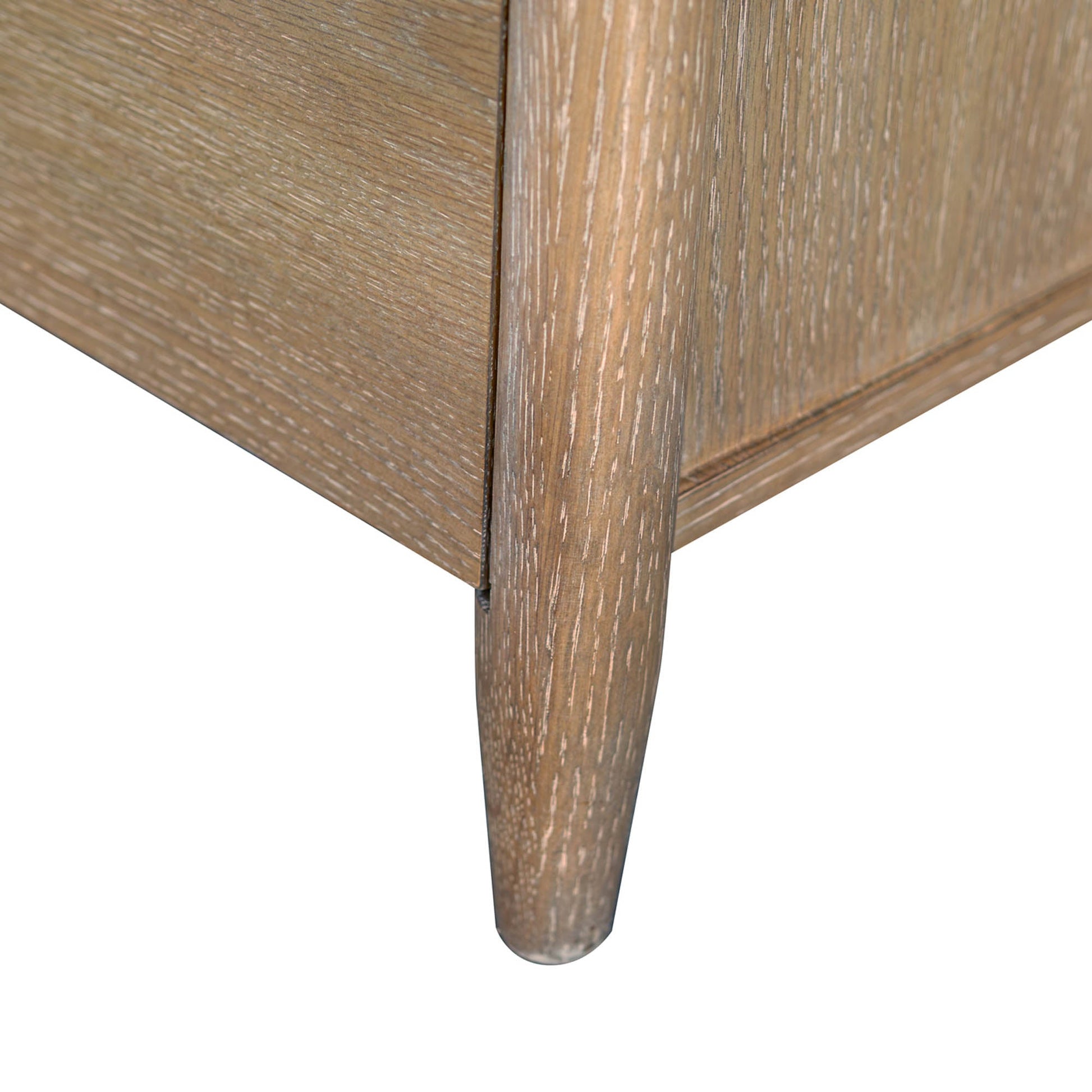 Kamelia 4-Drawer Sand Finish Chest Solid Wood Storage Dresser