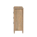 Kamelia 4-Drawer Sand Finish Chest Solid Wood Storage Dresser