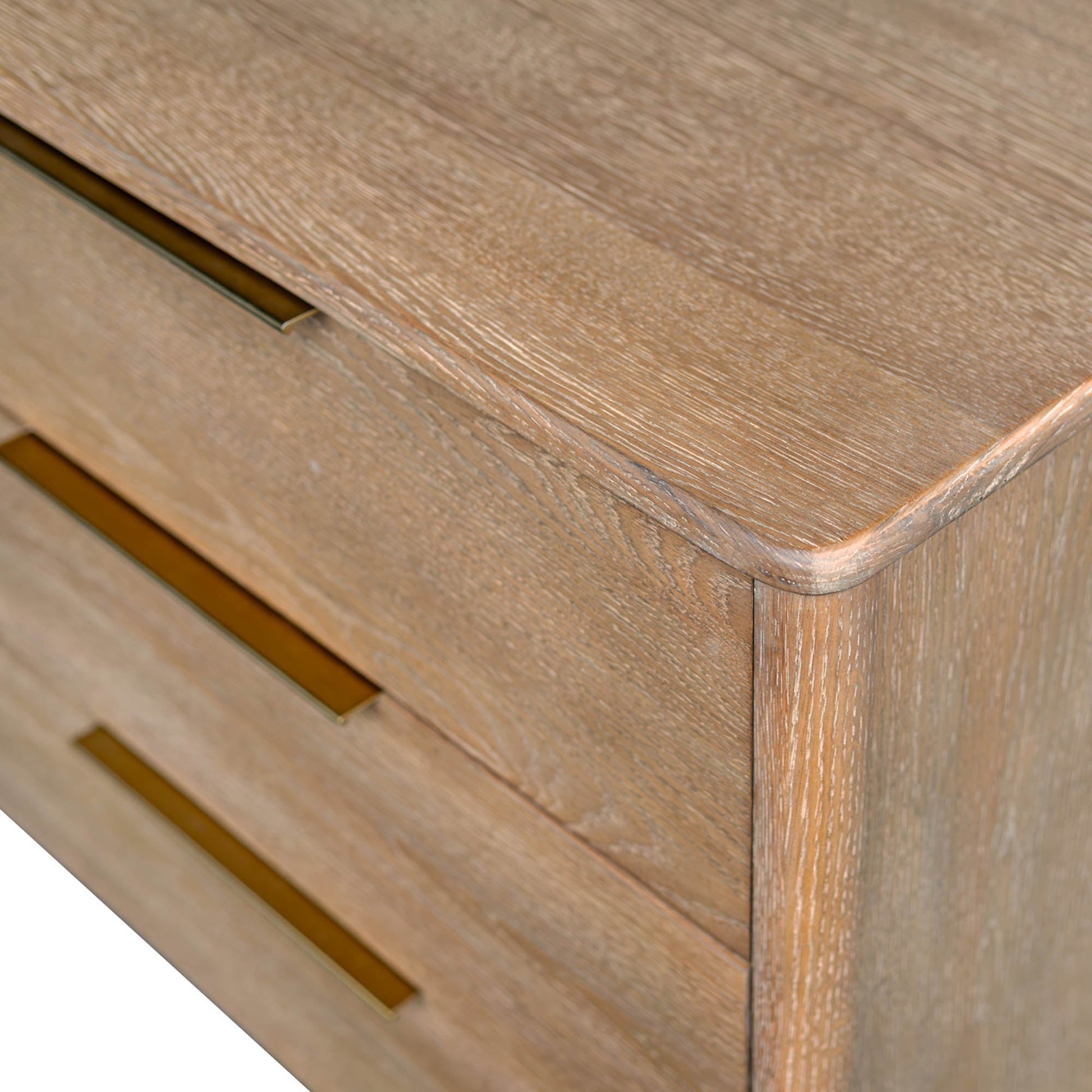 Kamelia 6-Drawer Sand Dresser Solid Wood Storage Chest