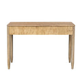 Kamelia Sand Console Table with Drawers and Open Shelf