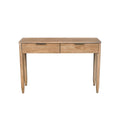 Kamelia Sand Console Table with Drawers and Open Shelf