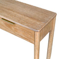 Kamelia Sand Console Table with Drawers and Open Shelf