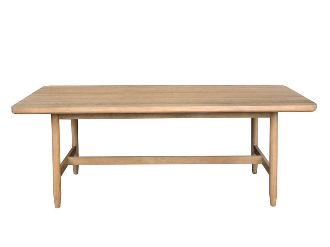 Kamelia Sand Dining Table in Calgary in a white background