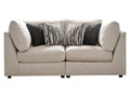 Kellway Modular 2-Piece Sectional Sofa, Plush Cushions, Bisque in Calgary in a white background