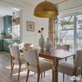 Luella Dining Chair - Sandy Beige/Cool Brown Legs - Calgary Furniture Store
