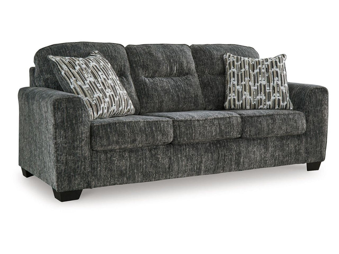 Lonoke Modern Deep-Seating Sofa with Plush Upholstery and Pillows in Calgary in a white background