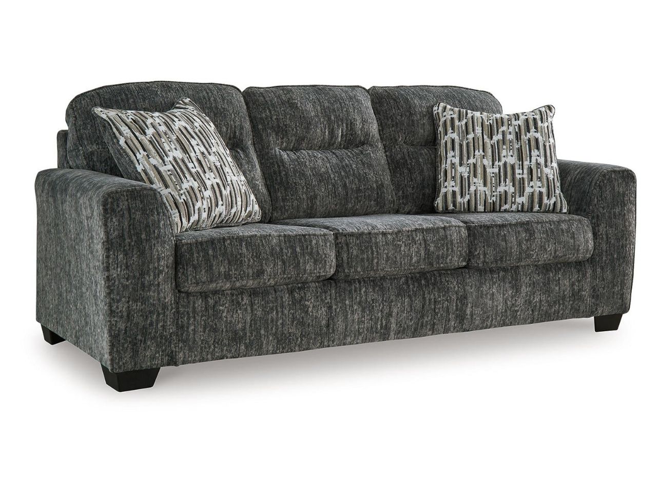 Lonoke Modern Deep-Seating Sofa with Plush Upholstery and Pillows in Calgary in a white background