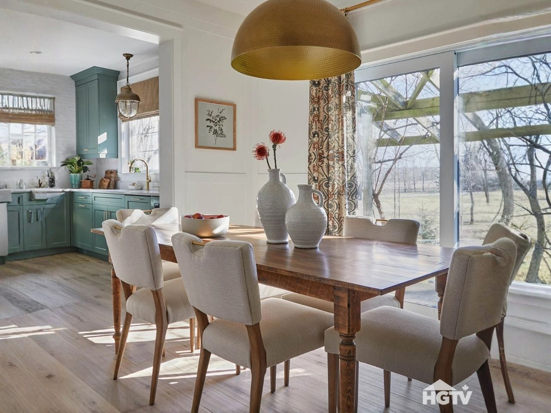 Luella Dining Chair - Sandy Beige/Cool Brown Legs in a white background - Calgary Furniture Store