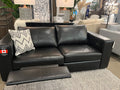 🇨🇦 Custom Top Grain Leather Sofa with Power Recliner | Calgary Furniture Store