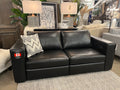 🇨🇦 Custom Top Grain Leather Sofa with Power Recliner | Calgary Furniture Store
