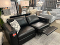 🇨🇦 Custom Top Grain Leather Sofa with Power Recliner | Calgary Furniture Store