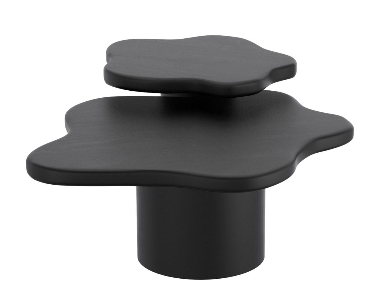 MAYAL 2PC COFFEE TABLE SET IN BLACK - Calgary Furniture Store