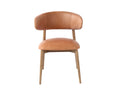 MILO DINING CHAIR - HAZELNUT - in a white background- Calgary Furniture Store