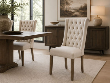 Mackenzie Dining Chair in Calgary in a dining room setting. 