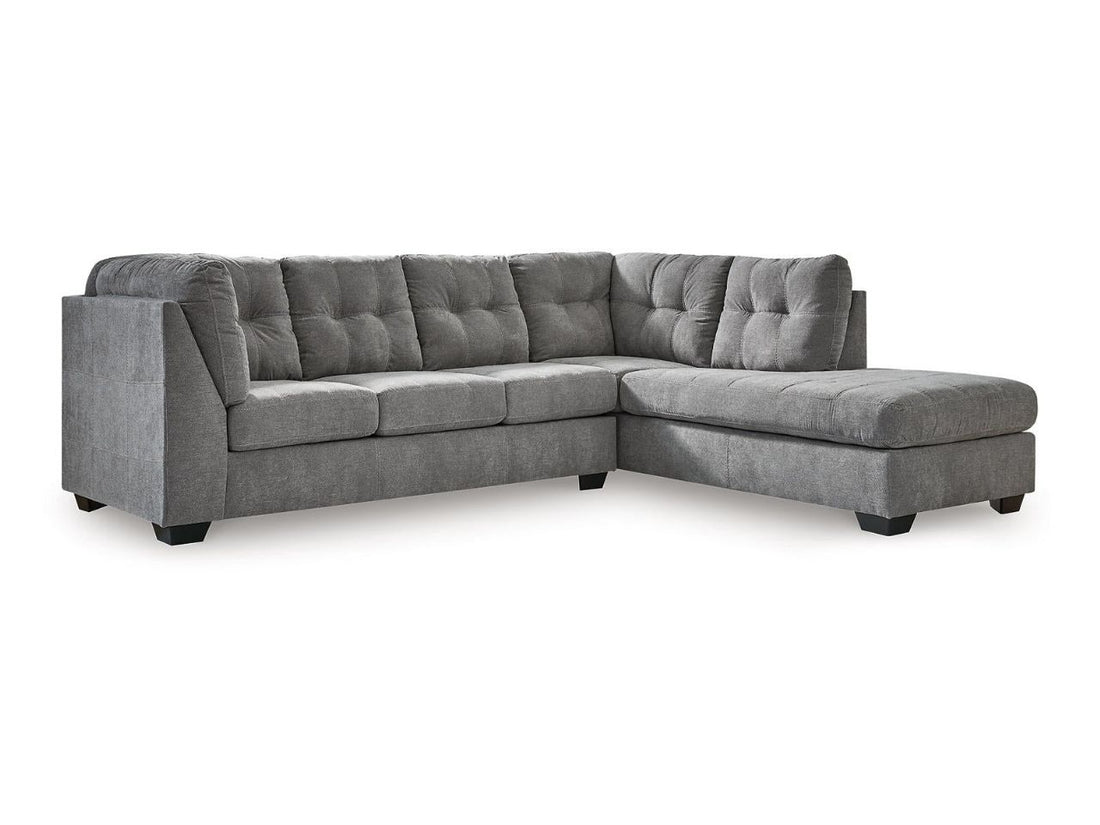 Marleton 2-Piece Sectional Sofa with Chaise Right or Left Facing in Calgary in a white background