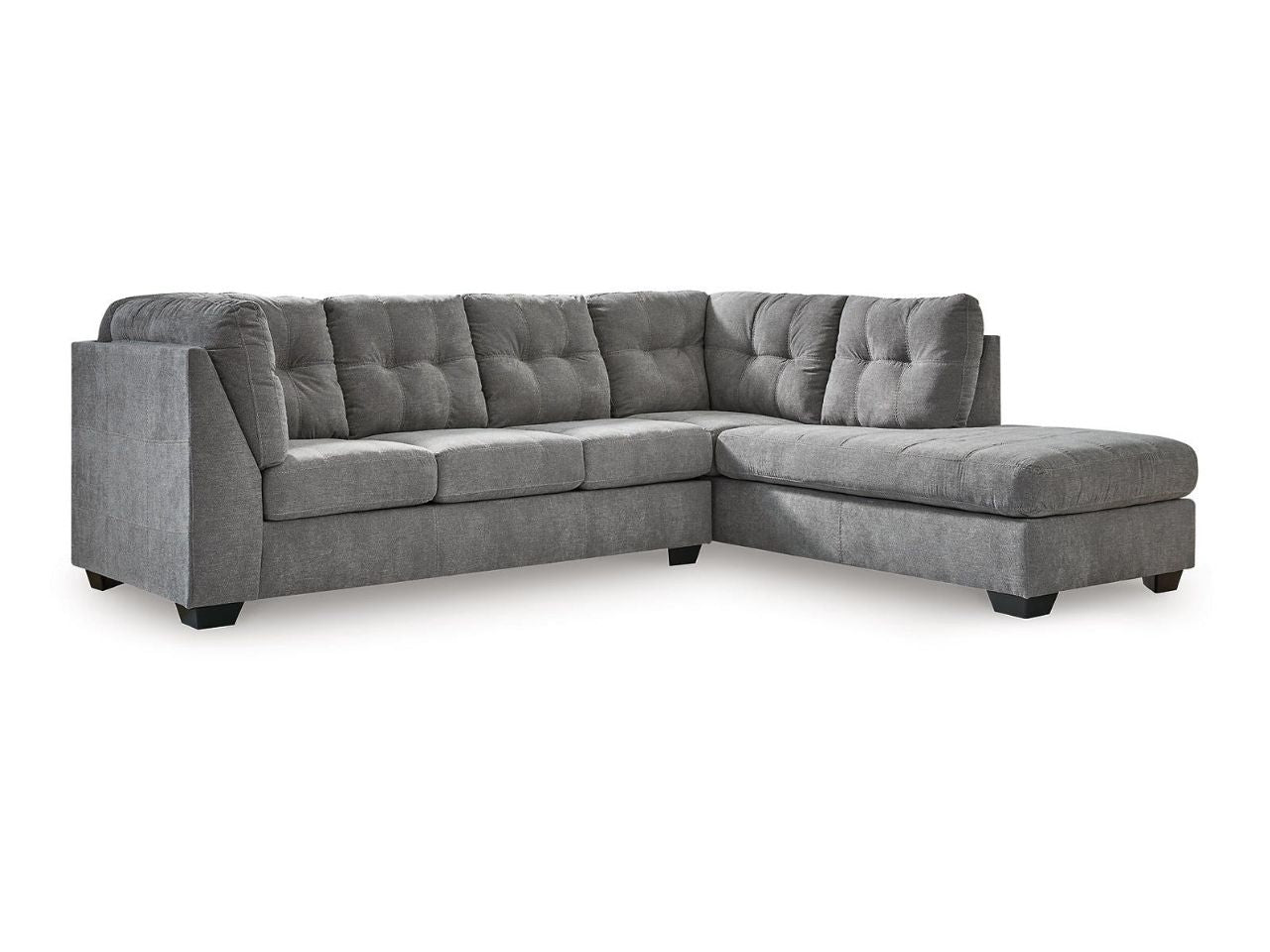 Marleton 2-Piece Sectional Sofa with Chaise Right or Left Facing in Calgary in a white background