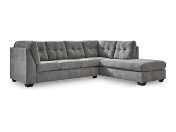 Marleton 2-Piece Sectional Sofa with Chaise Right or Left Facing in Calgary in a white background