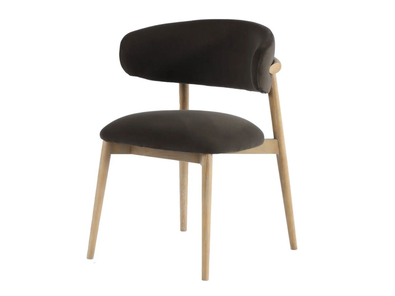 MILO DINING CHAIR - SLATE CHARCOAL LH in a white background