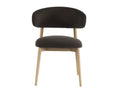 MILO DINING CHAIR - SLATE CHARCOAL LH in a white background