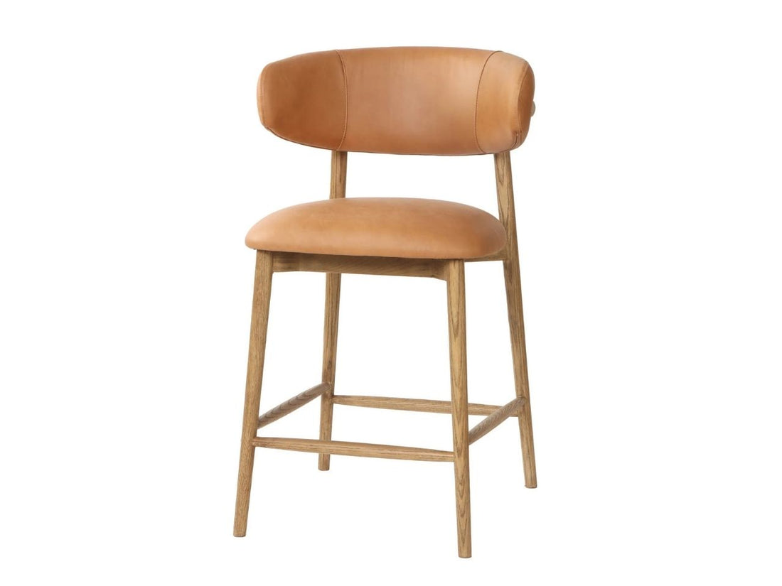 MILO COUNTER STOOL - HAZELNUT - Calgary Furniture Store