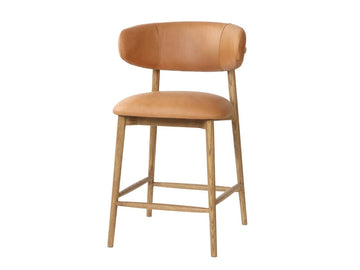 MILO COUNTER STOOL - HAZELNUT - Calgary Furniture Store