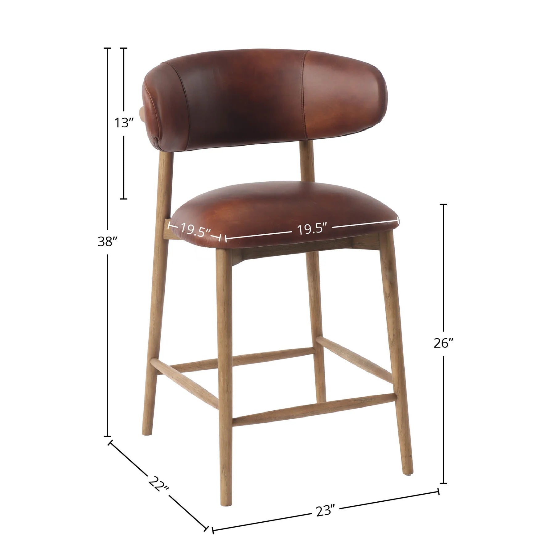 MILO COUNTER STOOL - TOBACCO - Calgary Furniture Store