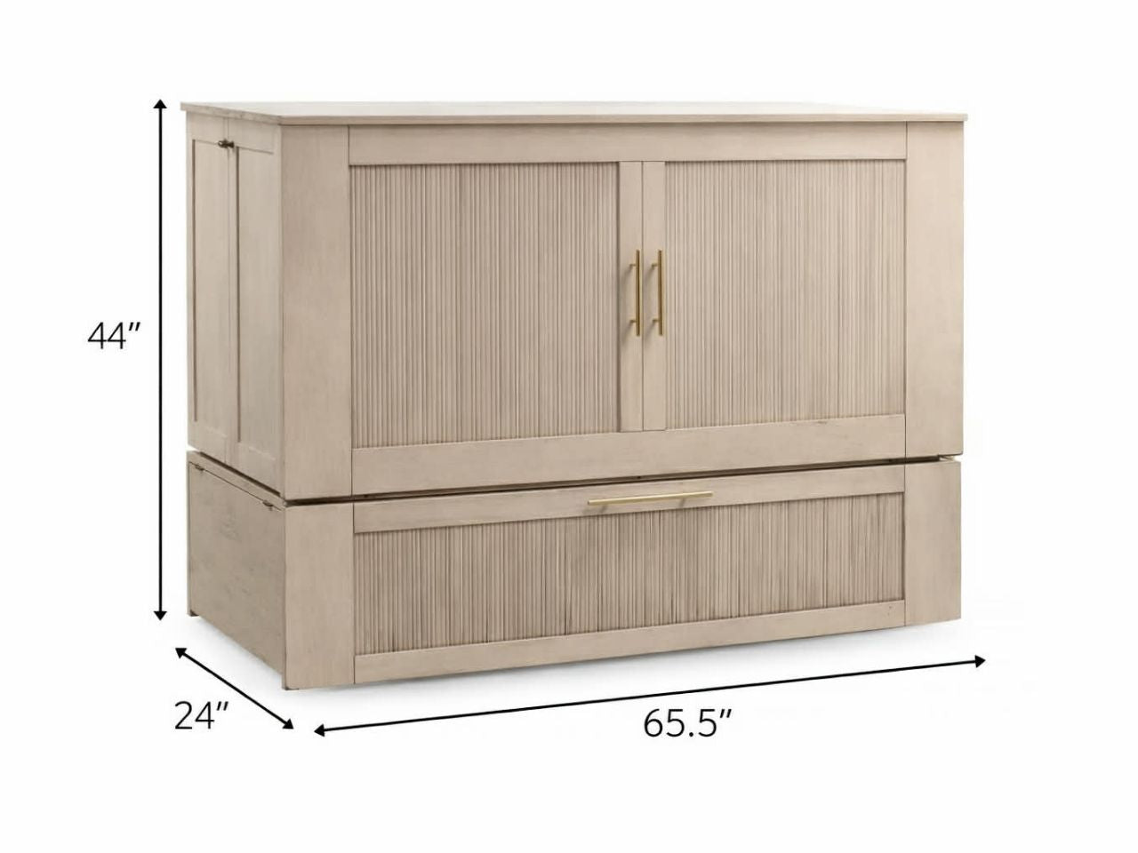 ANNA Solid Wood Cabinet Bed Queen Size - MyComfort - Calgary Furniture Store