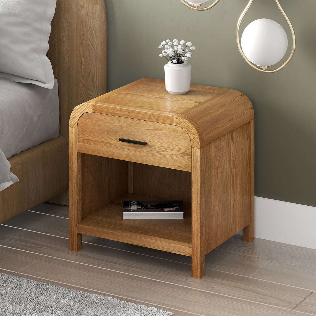Bowman 1 Drawer Accent Table in Natural - Calgary Furniture Store