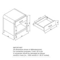 Bowman 1 Drawer Accent Table in Natural - Calgary Furniture Store