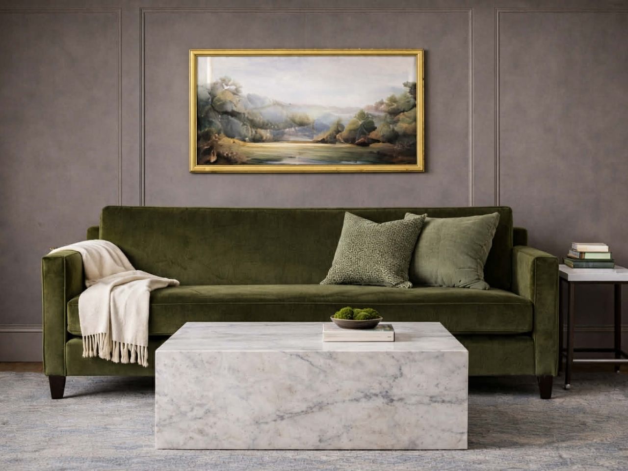 Nash White Rectangular Coffee Table with Lower Shelf, Metal Base in Calgary