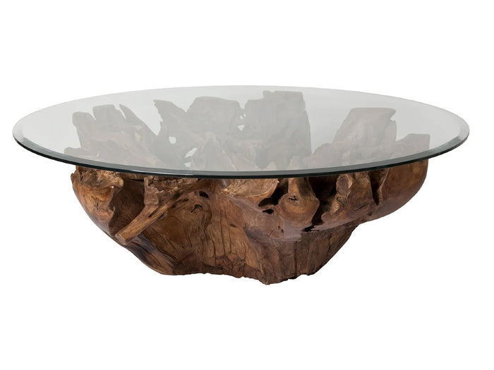 Natura Round Root Coffee Table - Calgary Furniture Store