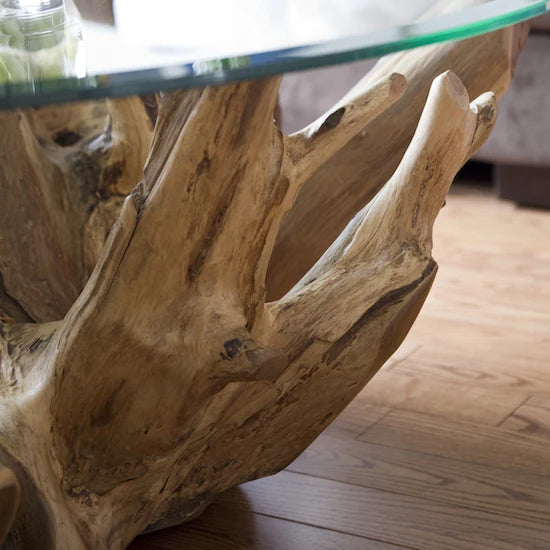 Natura Round Root Coffee Table - Calgary Furniture Store