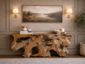 Natura Bebas Console S Solid Live Edge Teak Console Table