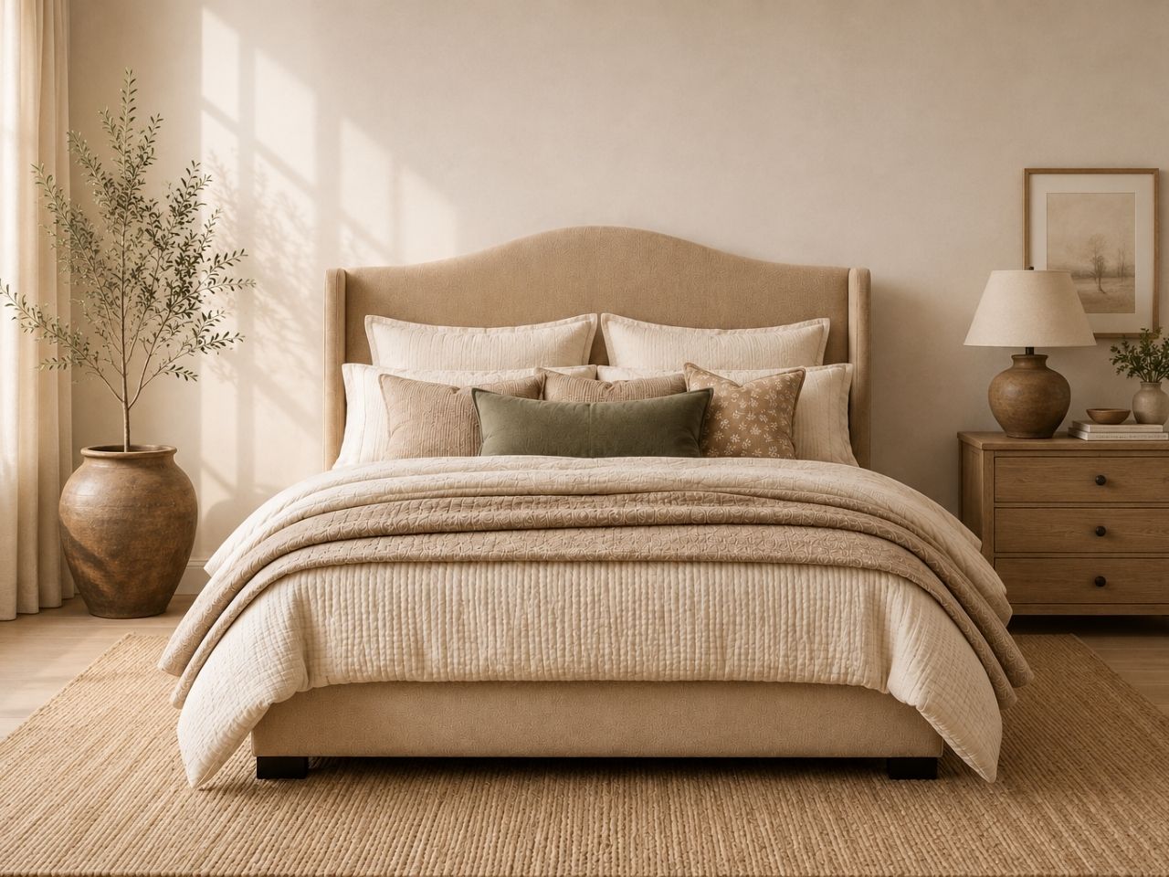 Nellie Bed in Calgary in a bedroom setting. 