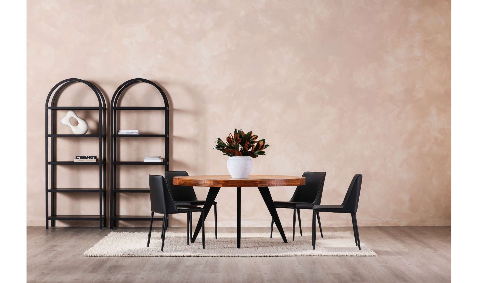 Nora Dining Chair - Black - Calgary Furniture Store