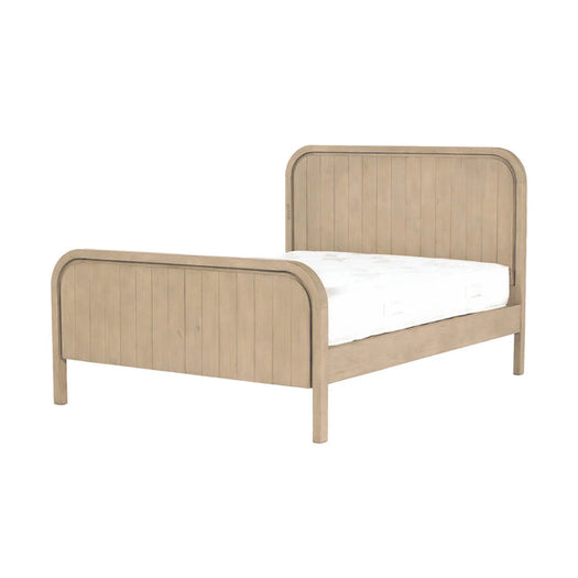 OPERA QUEEN HIGH FOOTBOARD BED - SCRUBBED TEAK