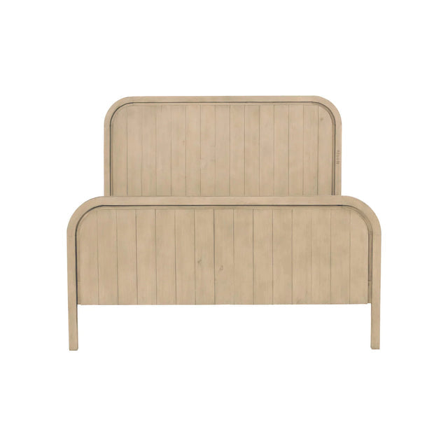 OPERA HIGH FOOTBOARD BED - SCRUBBED TEAK - Calgary Furniture Store