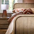 OPERA HIGH FOOTBOARD BED - SCRUBBED TEAK - Calgary Furniture Store