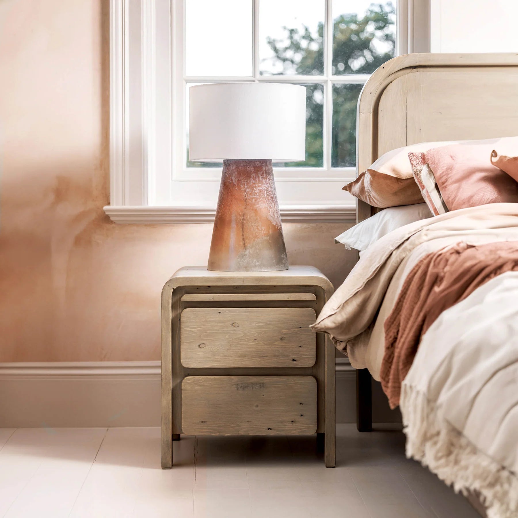 OPERA 6 DRAWER DRESSER - SCRUBBED TEAK - Calgary Furniture Store