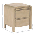 OPERA 6 DRAWER DRESSER - SCRUBBED TEAK - Calgary Furniture Store