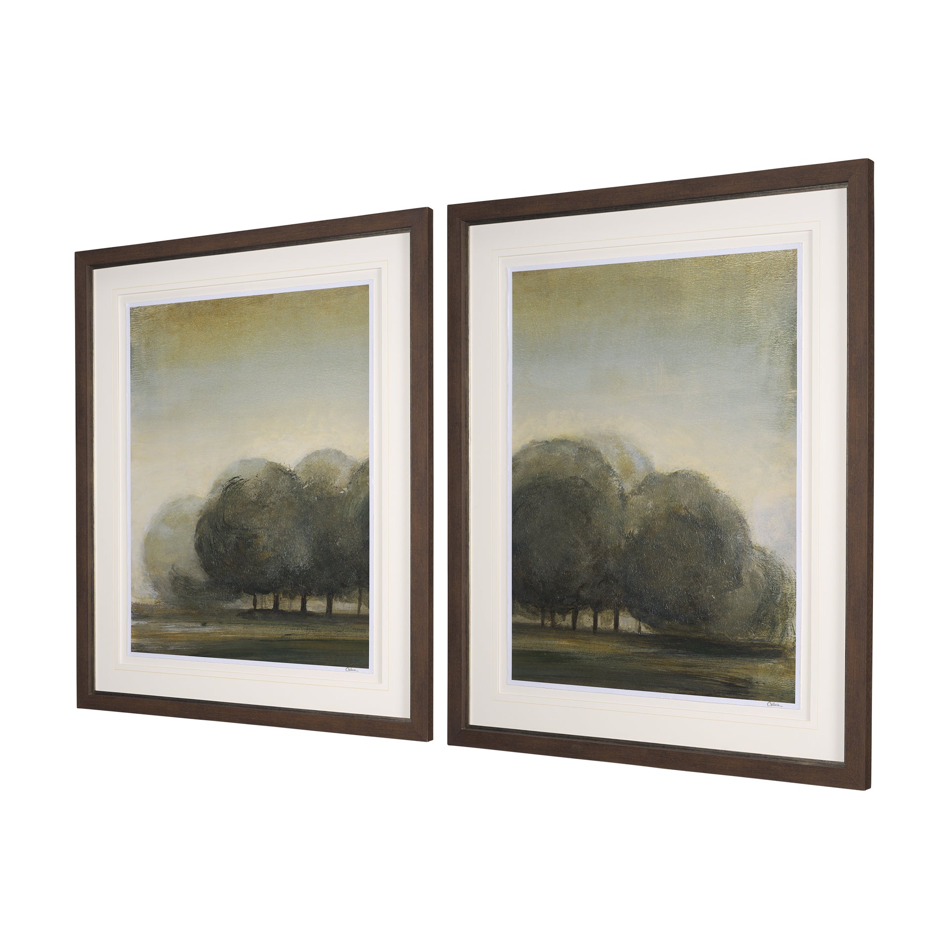Secret Garden-L by Mercana Studio a Hand Embellished Textured Framed Art Print Matted under Glass - Calgary Furniture Store