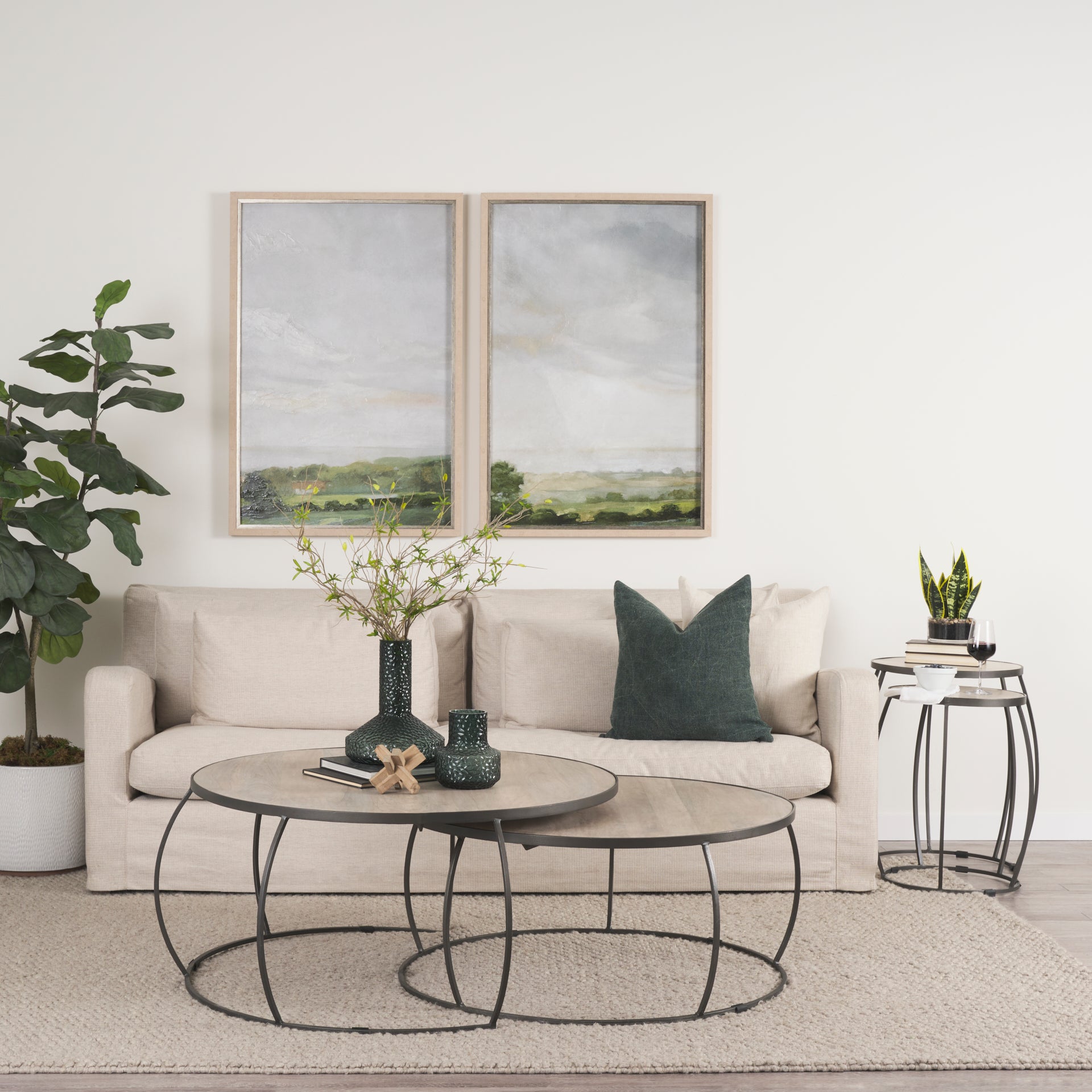 Soft Shadows II by Mercana Studio a Hand Embellished Textured Framed Art Print - Calgary Furniture Store