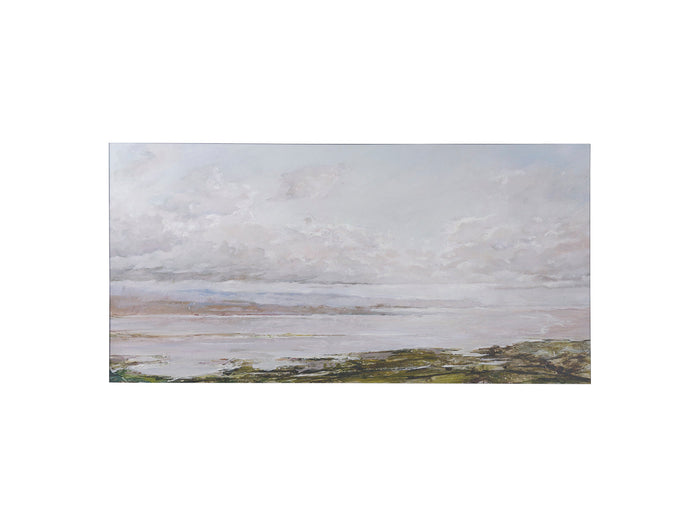 Sea View by Mercana Studio a Hand Embellished Textured Canvas - Calgary Furniture Store