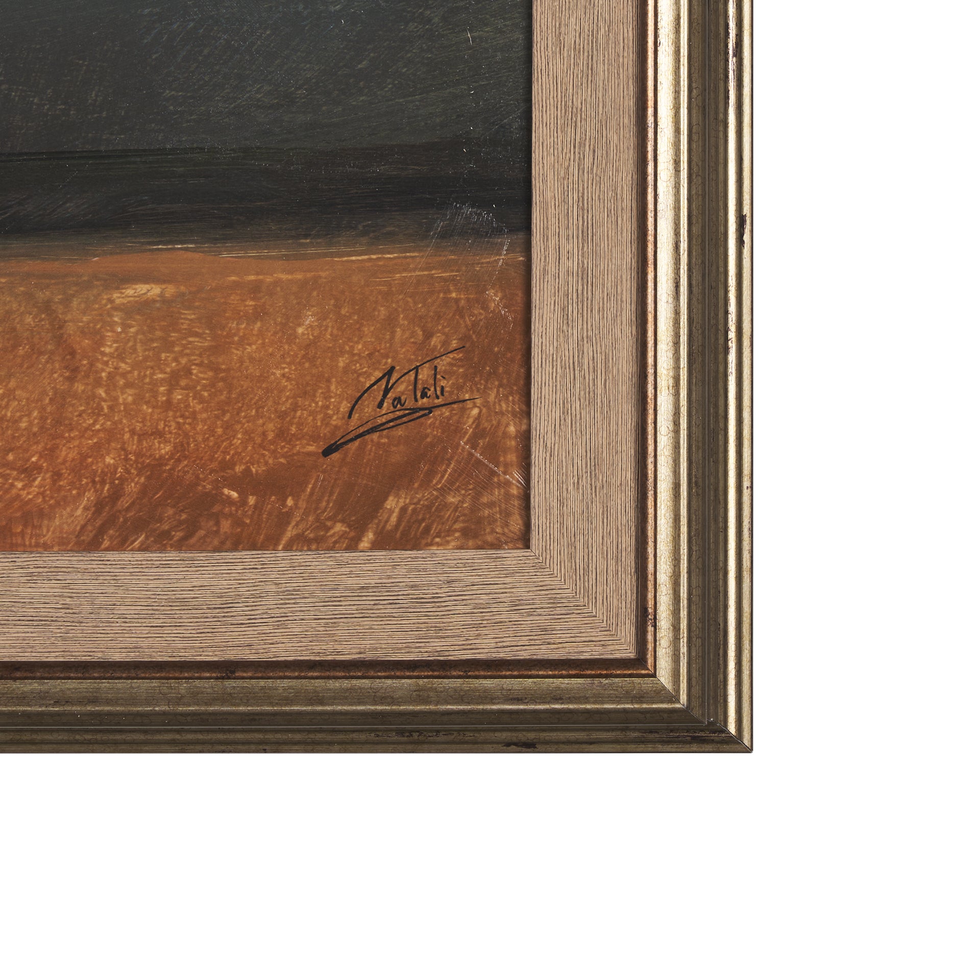 Haze Landscape by Mercana Studio a Hand Embellished Textured Framed Art Print - Calgary Furniture Store